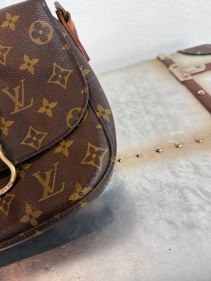 Pre-owned Authentic Louis Vuitton Saint Cloud MM Monogram Crossbody Bag