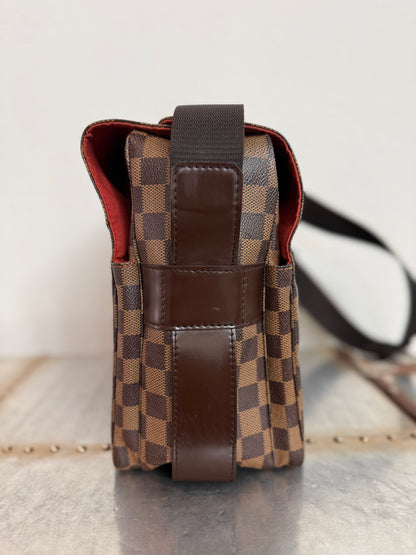 Pre-owned Authentic Louis Vuitton Naviglio Damier Ebene Crossbody Bag