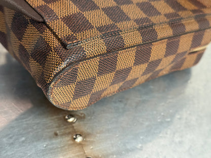 Pre-owned Authentic Louis Vuitton Damier Ebene Geronimos Body Bag