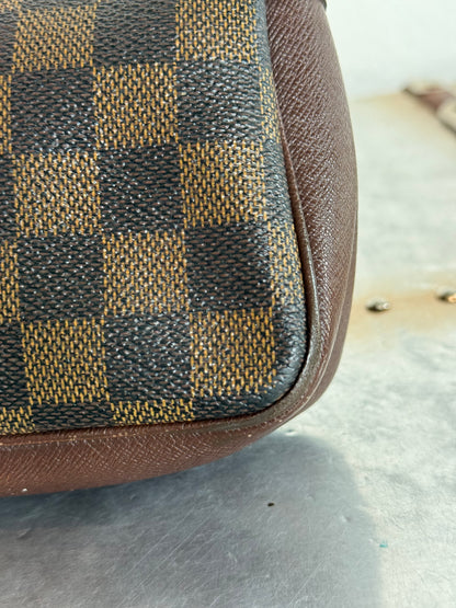 Pre-owned Authentic Louis Vuitton Damier Ebene Trousse Pochette Handbag