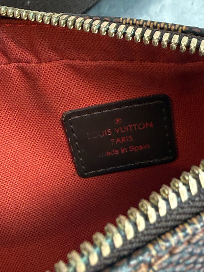 Pre-owned Authentic Louis Vuitton Damier Ebene Geronimos Body Bag