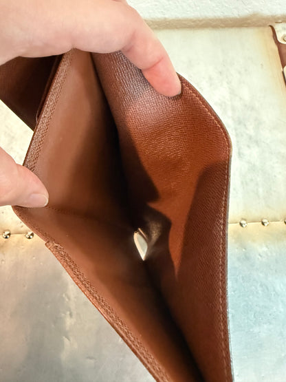 Pre-owned Authentic Louis Vuitton Porte Tresor Etui Papier Monogram Trifold Wallet