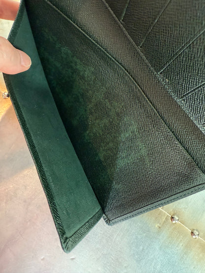 Pre-owned Authentic Louis Vuitton Bifold Checkbook/ Long Wallet