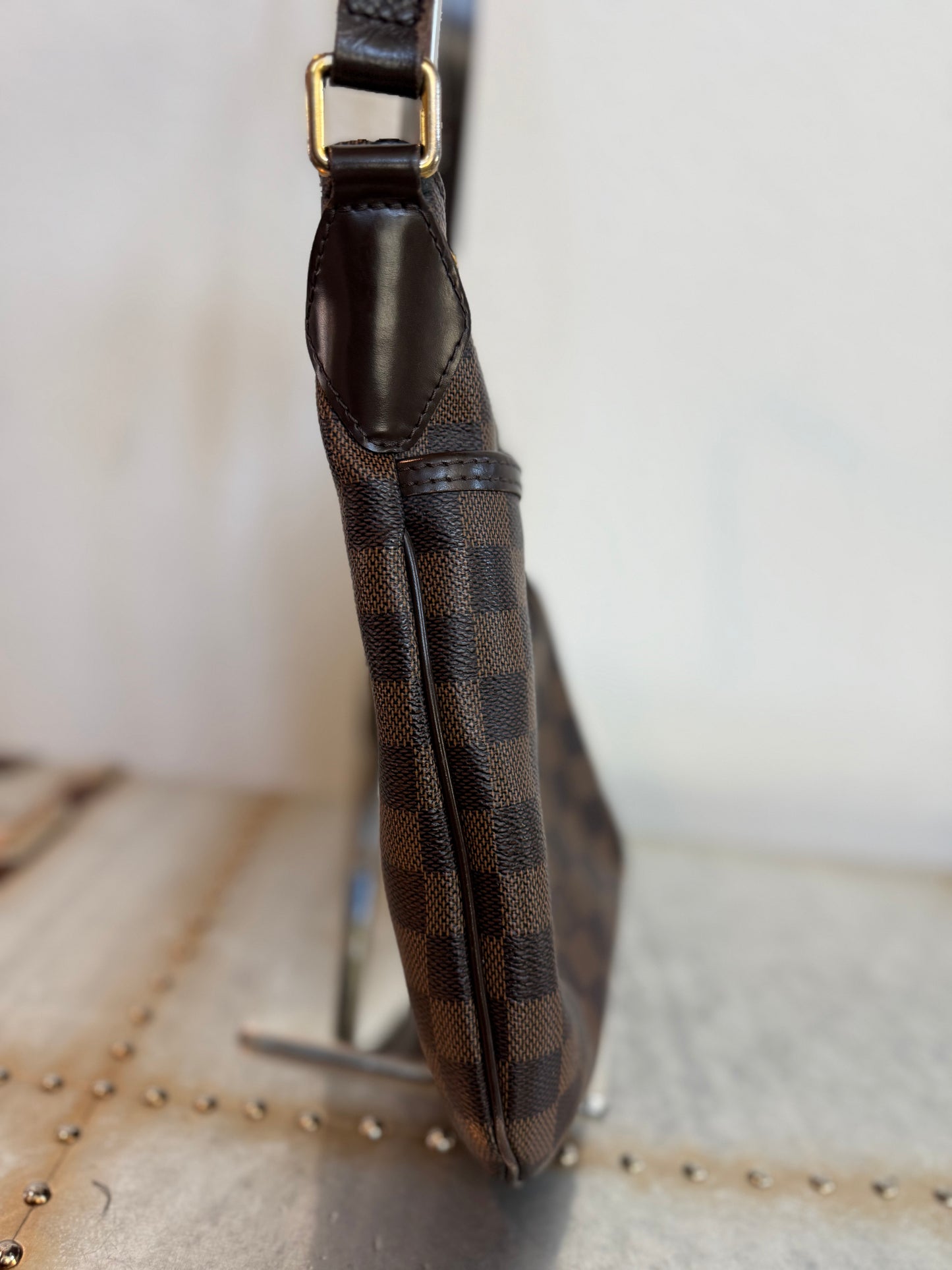 Pre-owned Authentic Louis Vuitton Bloomsbury PM Damier Ebene Shoulder / Crossbody Bag