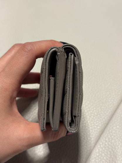 Yves Saint Laurent Cassandra Leather French Wallet