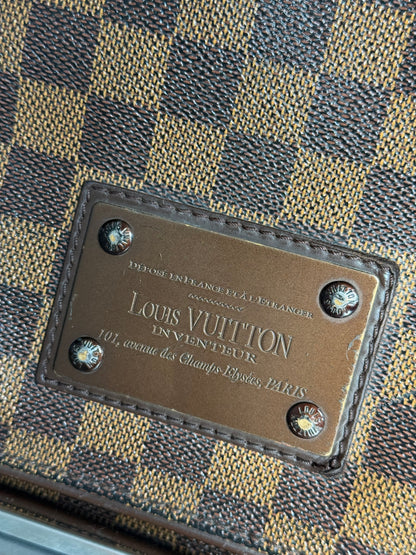 Pre-owned Authentic Brooklyn PM Damier Ebene Crossbody Bag