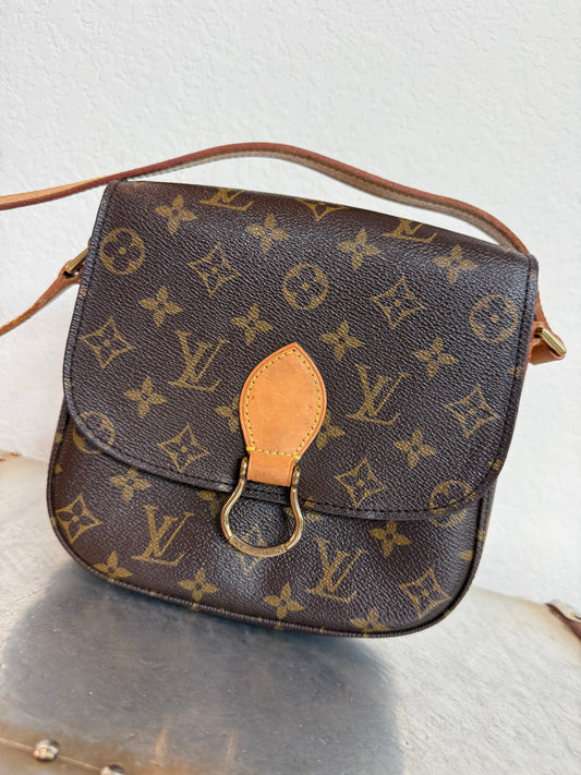 Pre-owned Authentic Louis Vuitton Saint Cloud MM Monogram Shoulder / Crossbody Bag