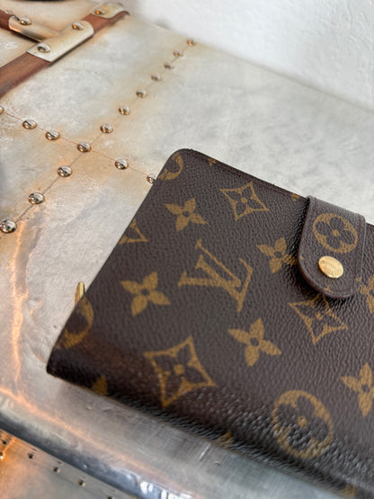 Pre-owned Authentic Louis Vuitton Porte Papier Monogram Zip Wallet