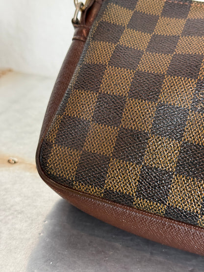 Pre-owned Authentic Louis Vuitton Damier Ebene Trousse Pochette Handbag