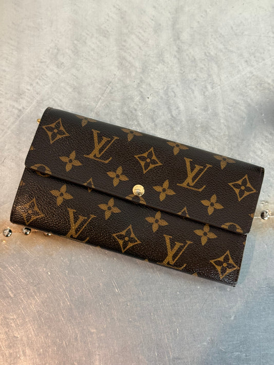 Pre-owned Authentic Louis Vuitton Portefeuille Sarah Monogram Long Wallet