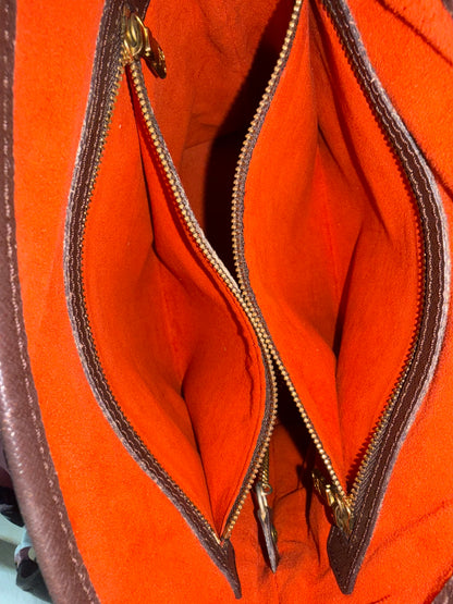 Pre-owned Authentic Louis Vuitton Bucket Damier Ebene Shoulder Bag