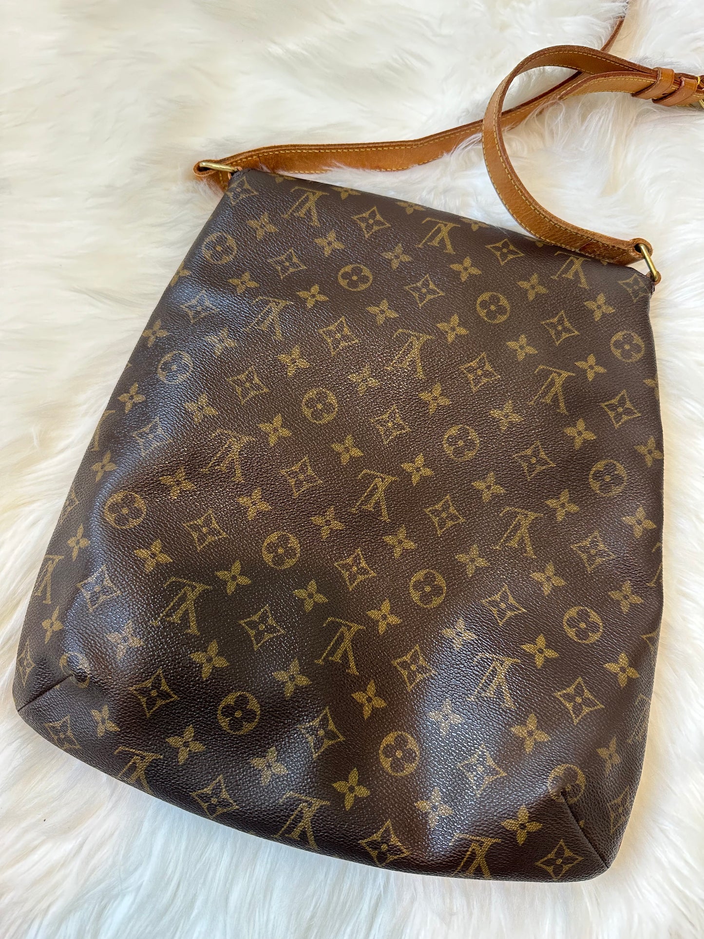 Pre-owned Authentic Louis Vuitton Musette Salsa GM Monogram Shoulder / Crossbody Bag