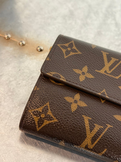 Pre-owned Authentic Louis Vuitton Portefeuille Sarah Monogram Long Wallet