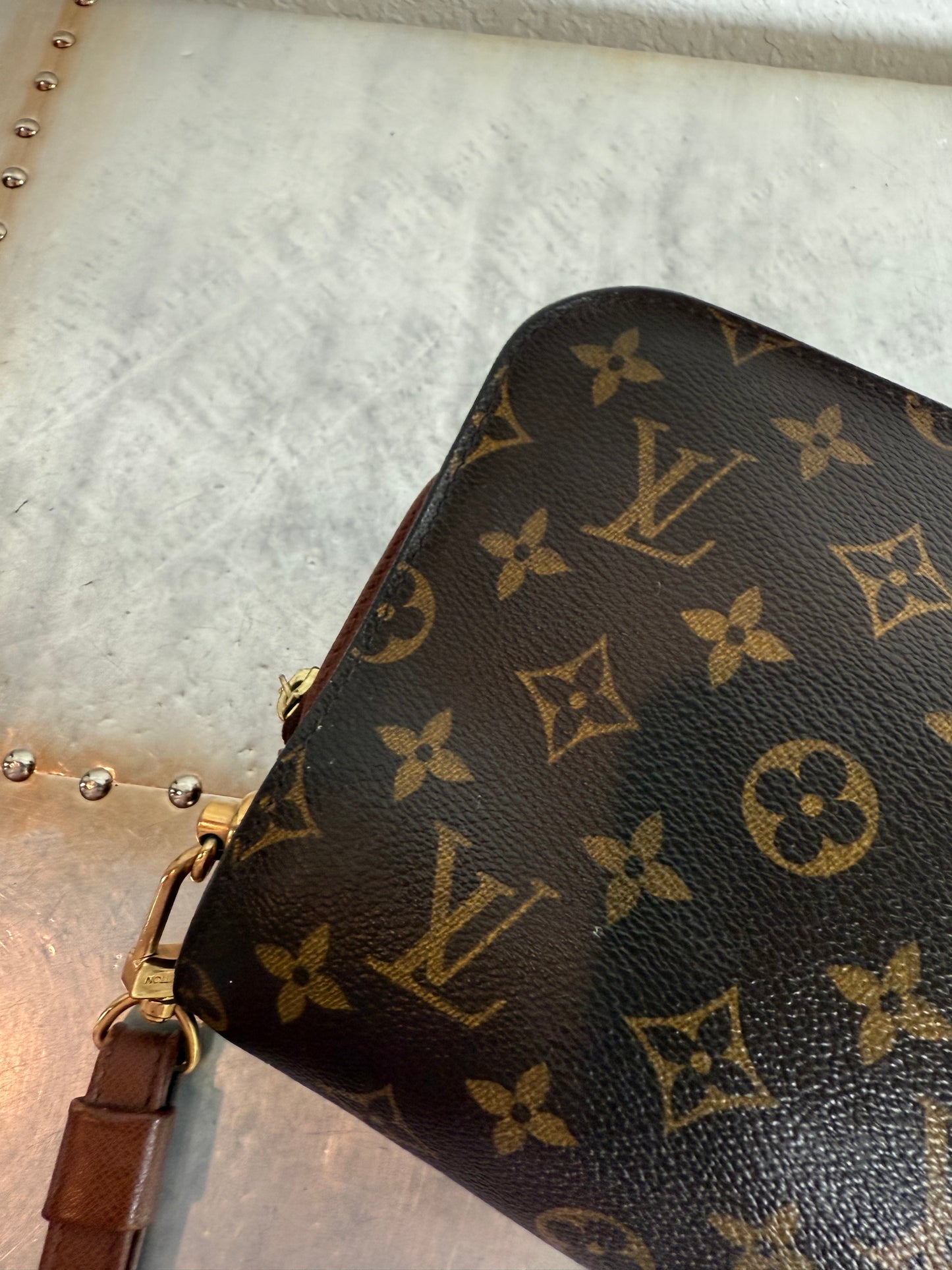 Pre-owned Authentic Louis Vuitton Monogram Orsay Clutch Handbag