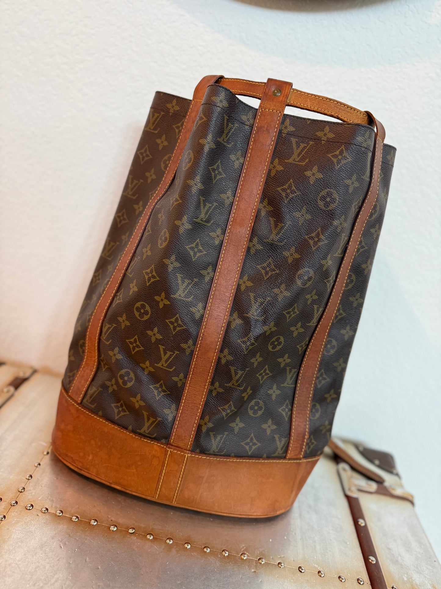 MPre-owned Authentic Louis Vuitton Randonee GM Monogram Backpack