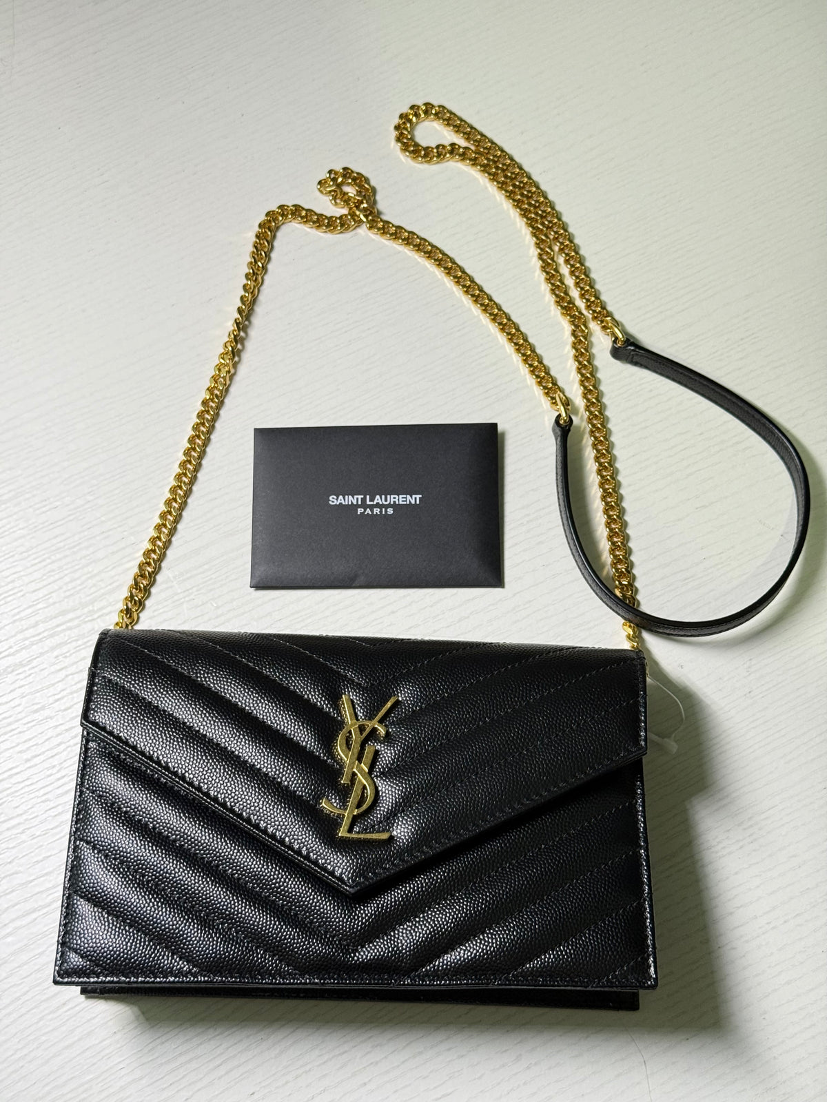 Saint Laurent (YSL) Monogram Envelope Chain