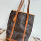 Pre-owned Authentic Louis Vuitton Bucket GM Monogram Shoulder Tote Bag