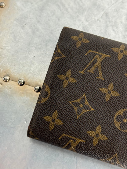 Pre-owned Authentic Louis Vuitton Porte Tresor Etui Papier Monogram Trifold Wallet