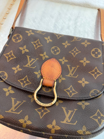 Pre-owned Authentic Louis Vuitton Saint Cloud MM Monogram Crossbody Bag