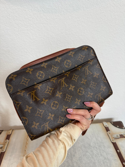 Pre-owned Authentic Louis Vuitton Monogram Orsay Clutch Handbag