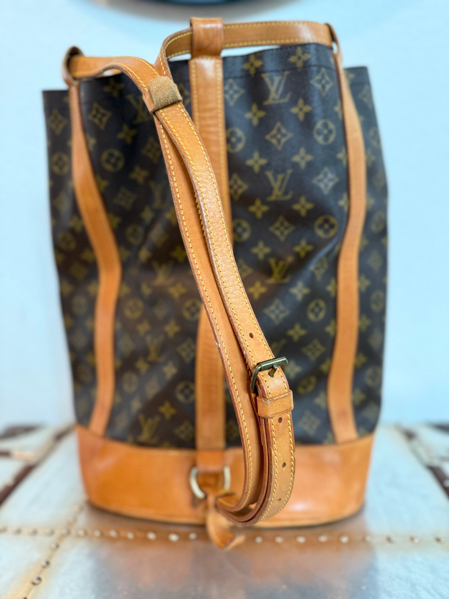 Pre-owned Authentic Louis Vuitton Randonnee GM Monogram Backpack