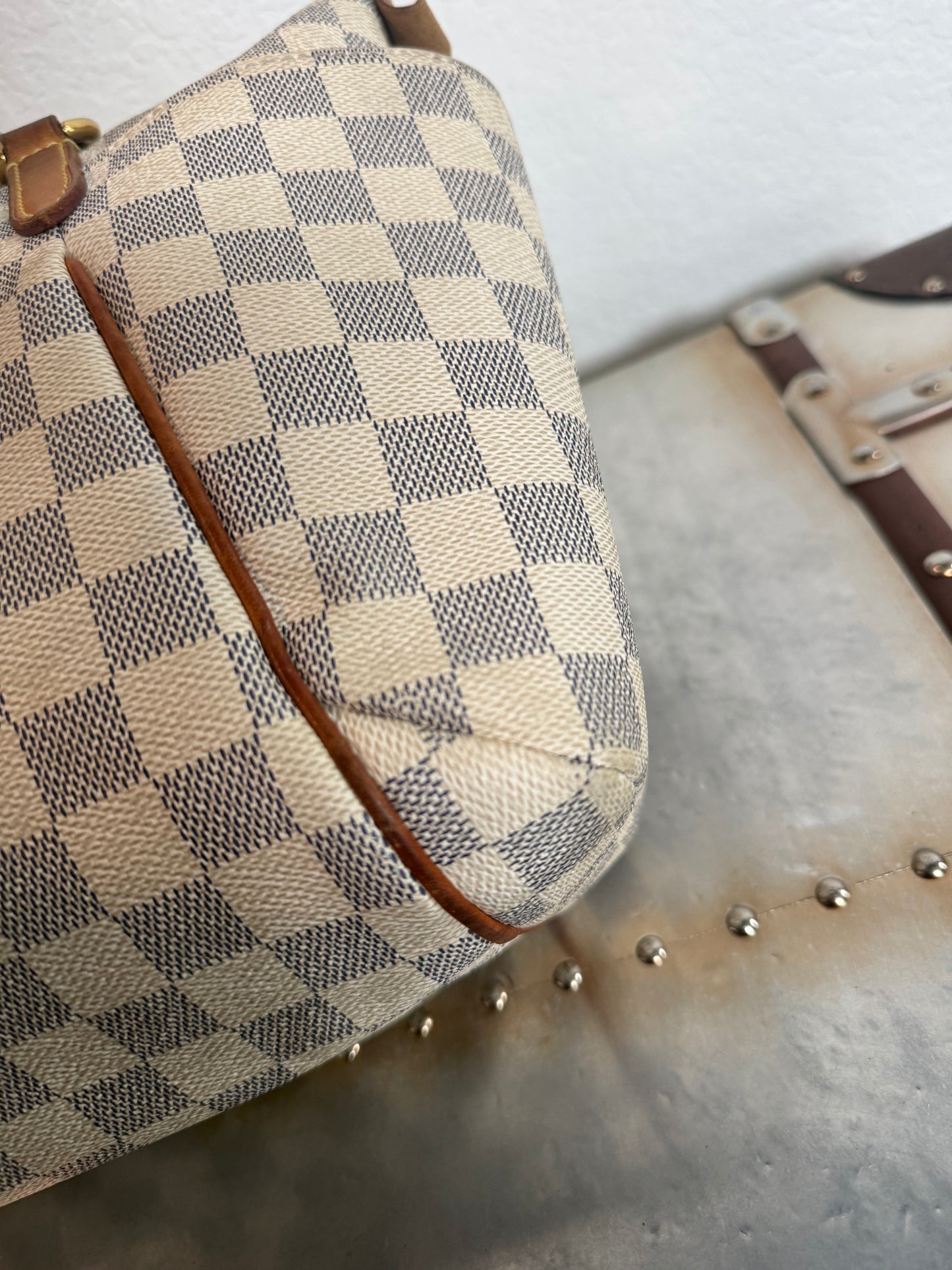 Pre-owned Authentic Louis Vuitton Totally PM Damier Azur Shoulder Bag