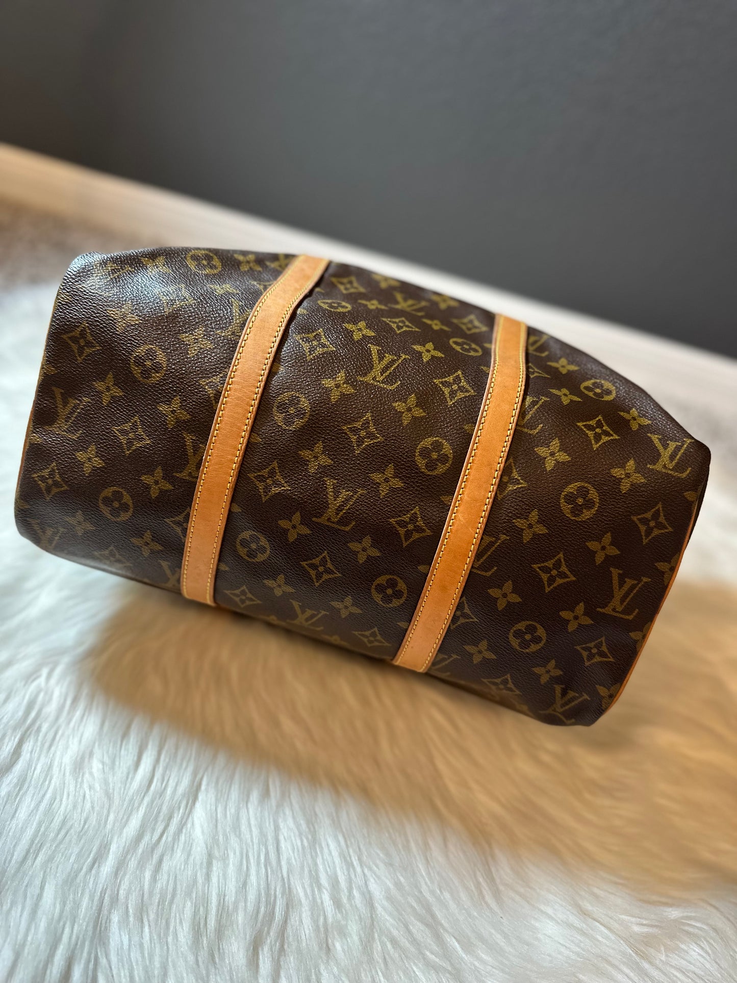 Pre-owned Authentic Louis Vuitton Sac Souple 35 Duffle / Travel Bag