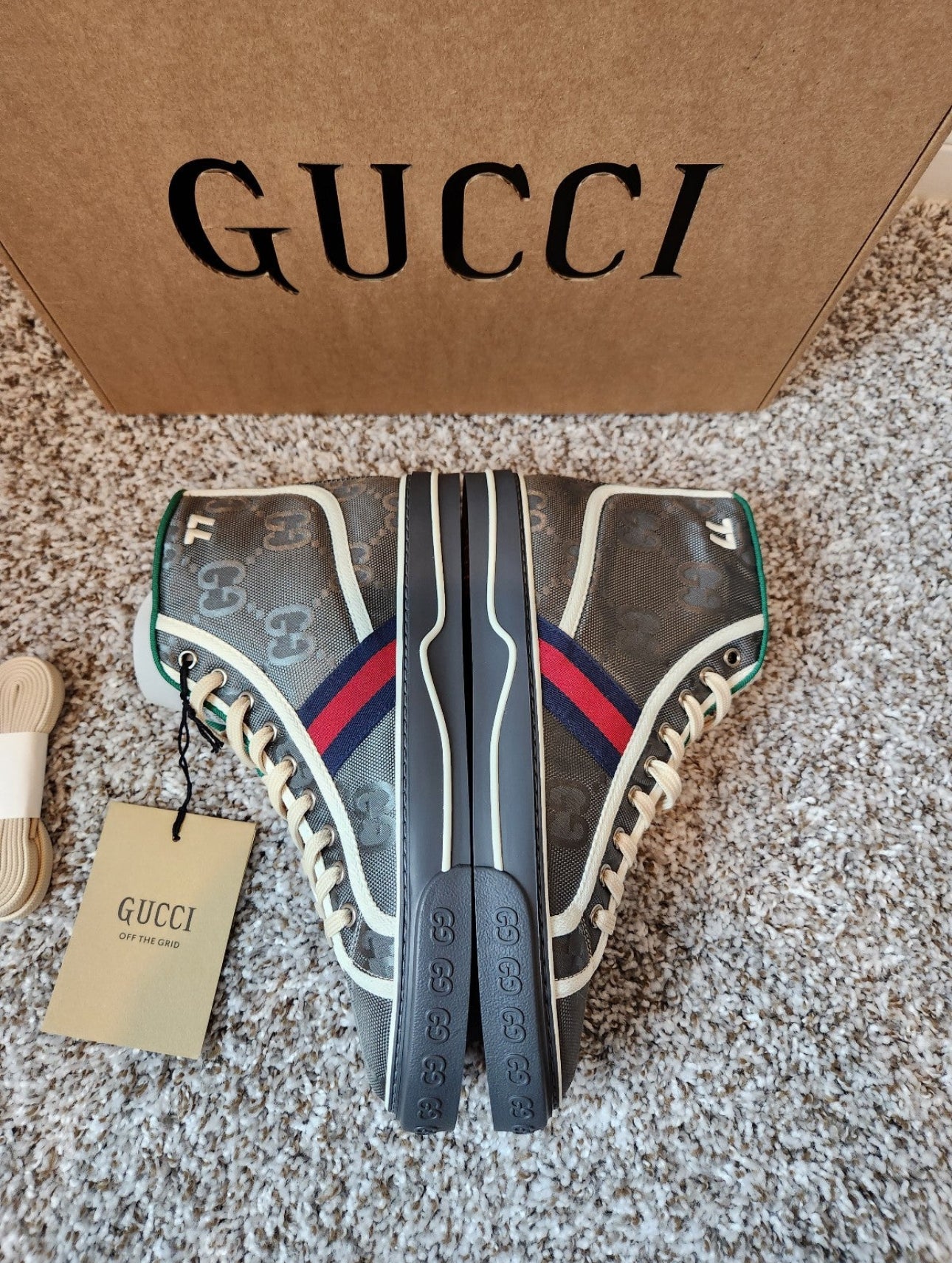 GUCCI Off The Grid High 1977 Tennis Mens Sneakers / Shoes