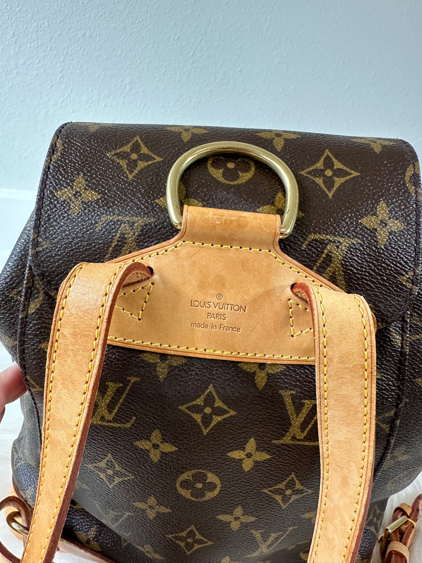 Pre-owned Authentic Louis Vuitton Montsouris MM Monogram Backpack