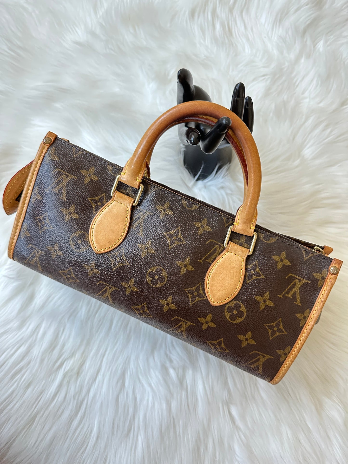 Pre-owned Authentic Louis Vuitton Popincourt Monogram Handbag