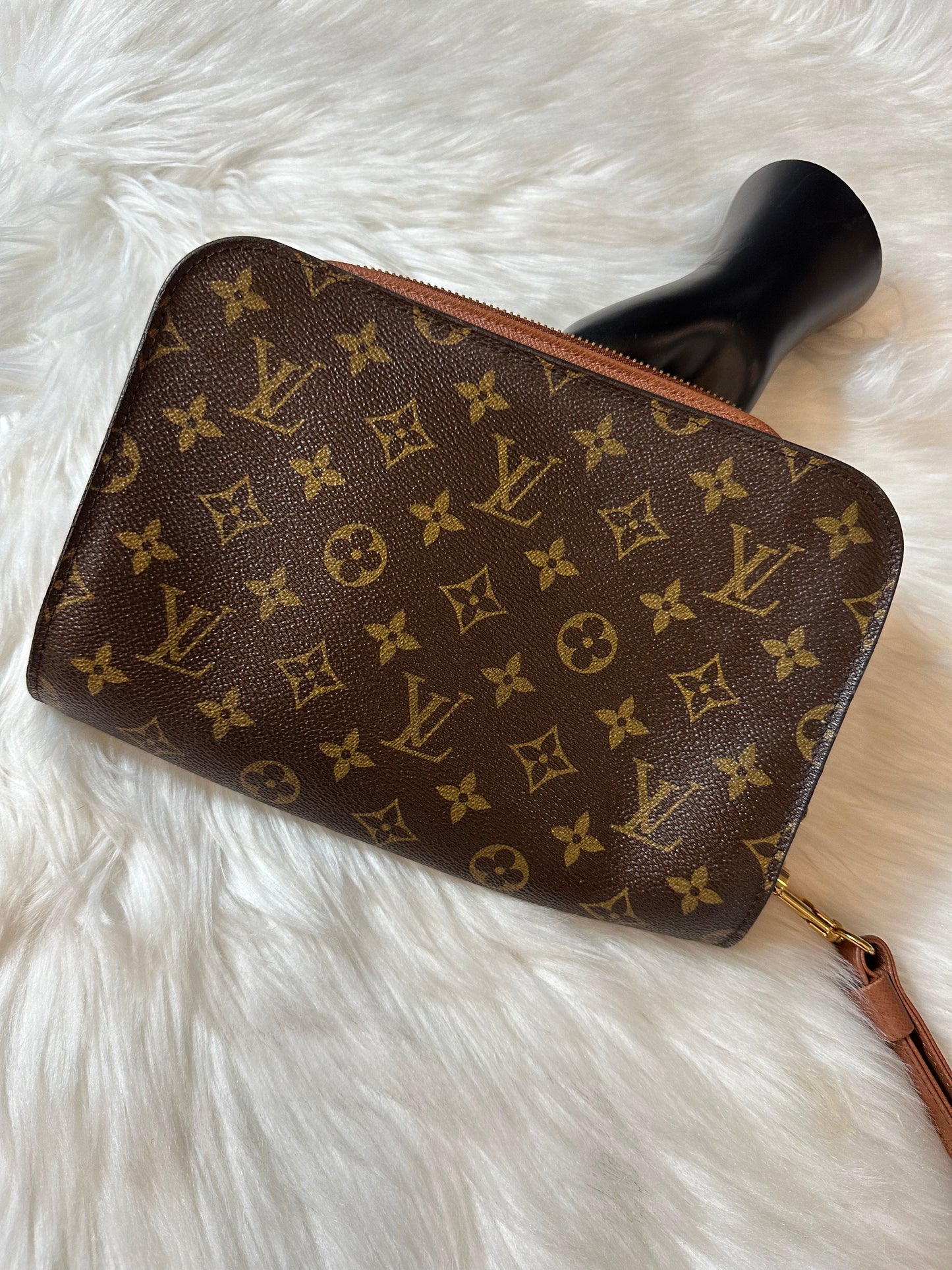 Pre-owned Authentic Louis Vuitton Monogram Orsay Clutch Handbag