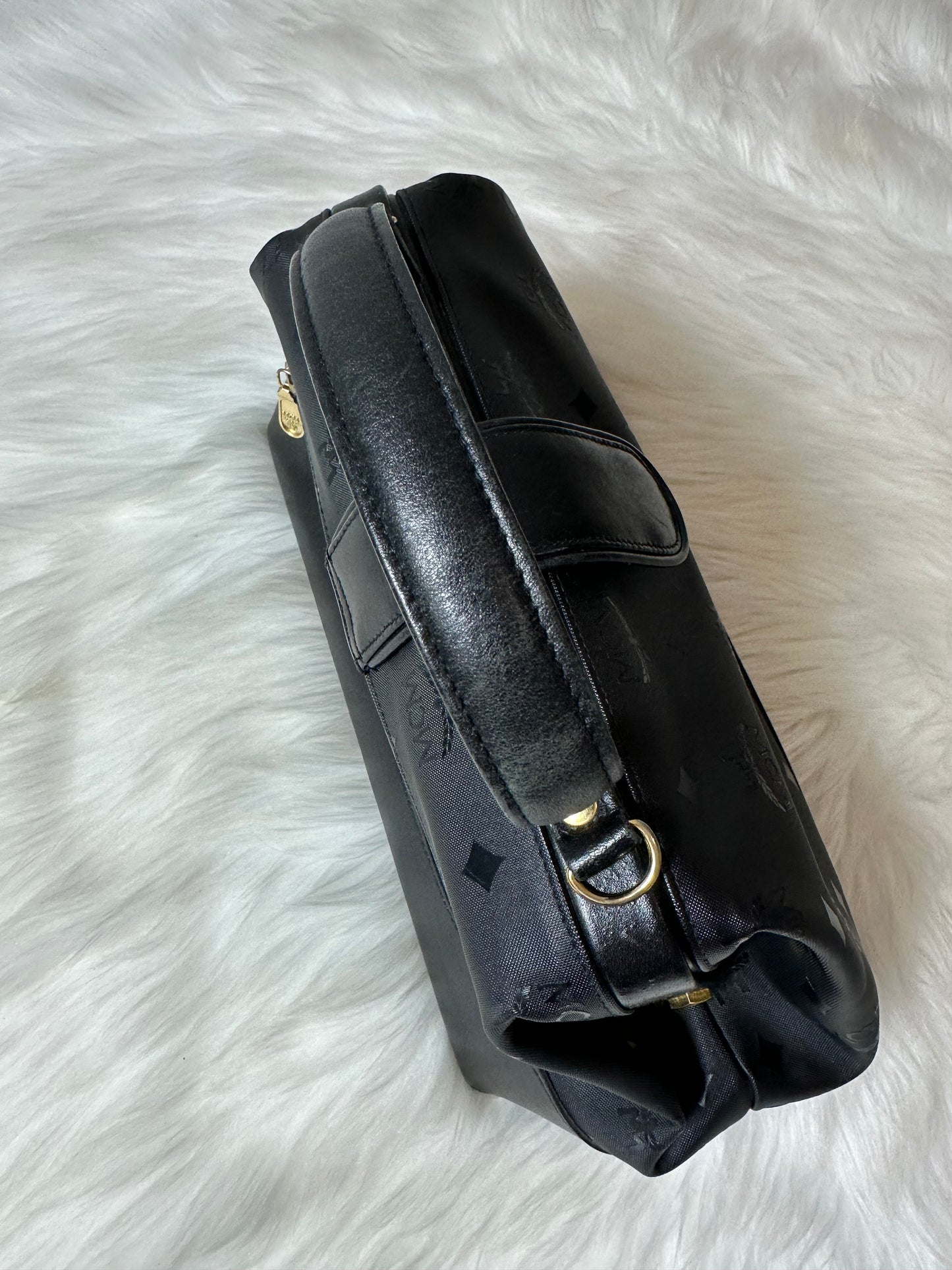 Pre-owned Authentic MCM Black Handbag