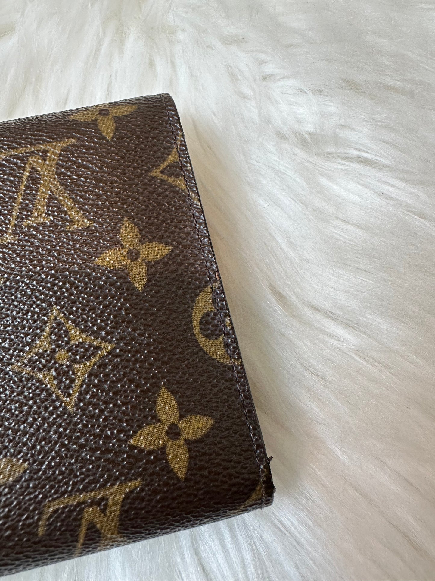 Pre-owned Authentic Louis Vuitton Porte Tresor Etui Papier Monogram Trifold Wallet