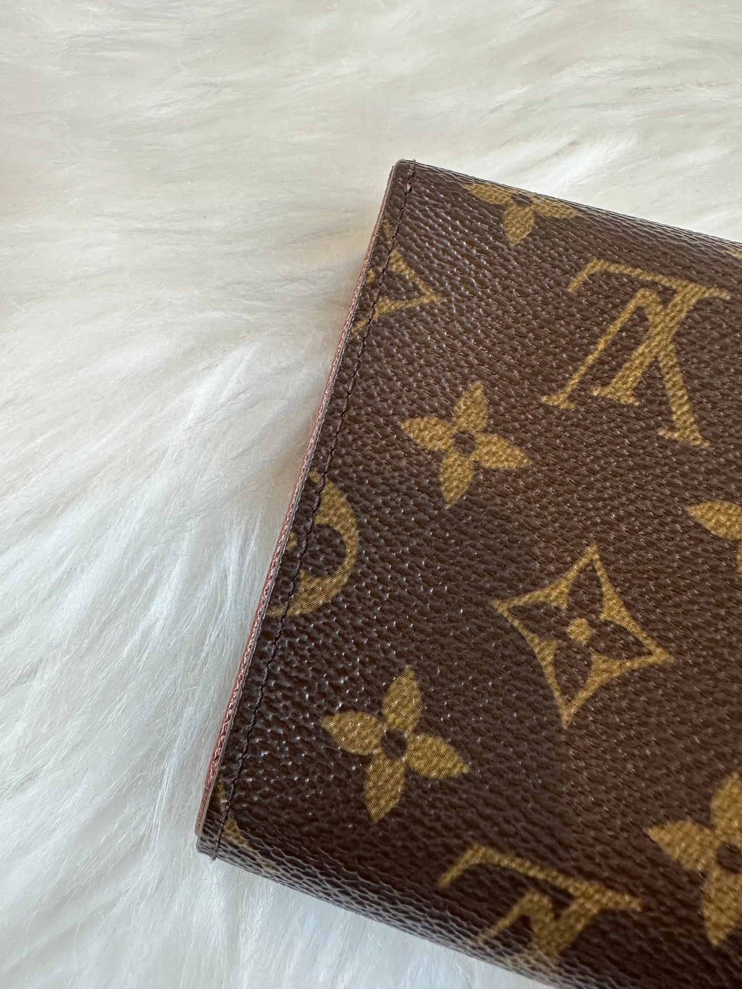 Pre-owned Authentic Louis Vuitton Porte Tresor Etui Papier Monogram Trifold Wallet