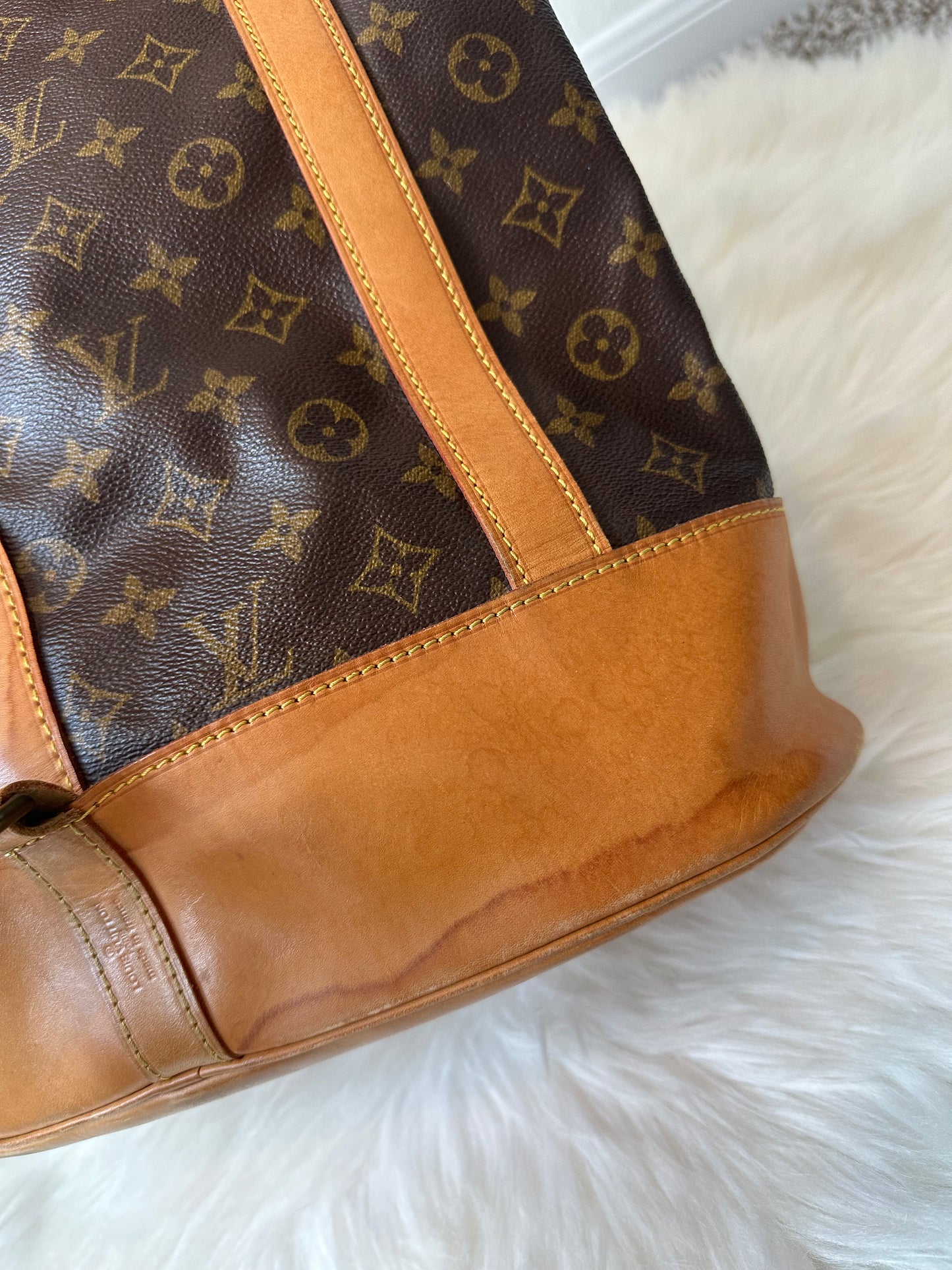Pre-owned Authentic Louis Vuitton Randonee GM Monogram Backpack