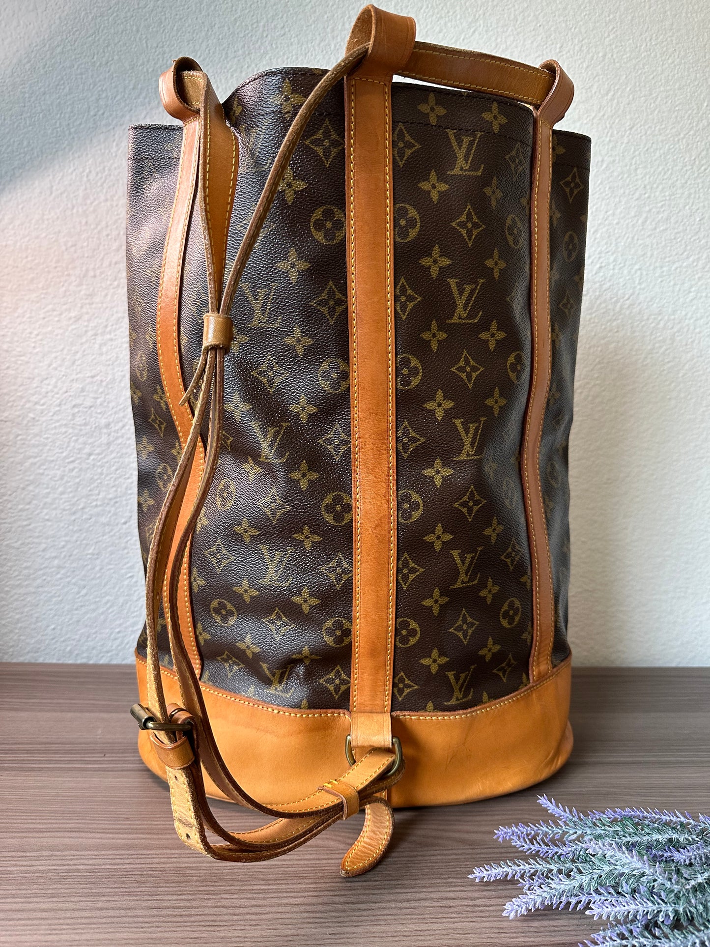 Pre-owned Authentic Louis Vuitton Randonee GM Monogram Backpack