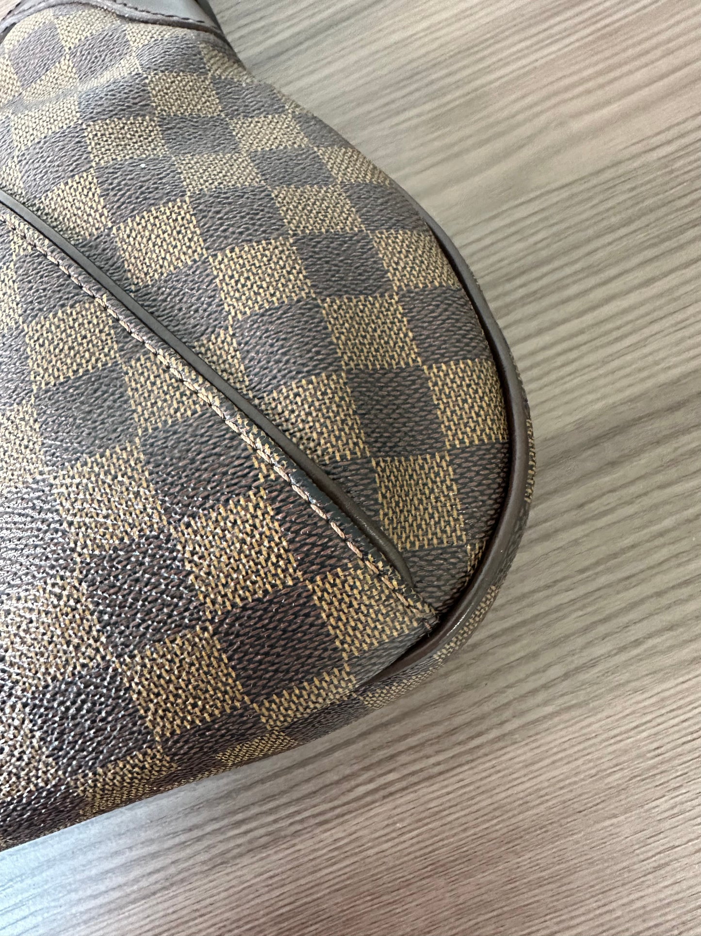 Pre-owned Authentic Louis Vuitton Thames GM Damier Ebene Shoulder Bag