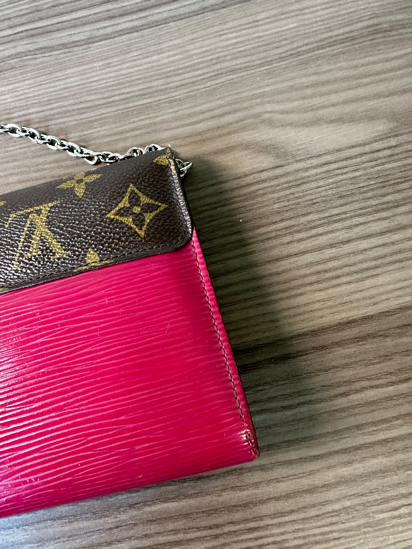 Pre-owned Louis Vuitton Portefeuille Monogram Marie Rose Initial Mark Long Wallet