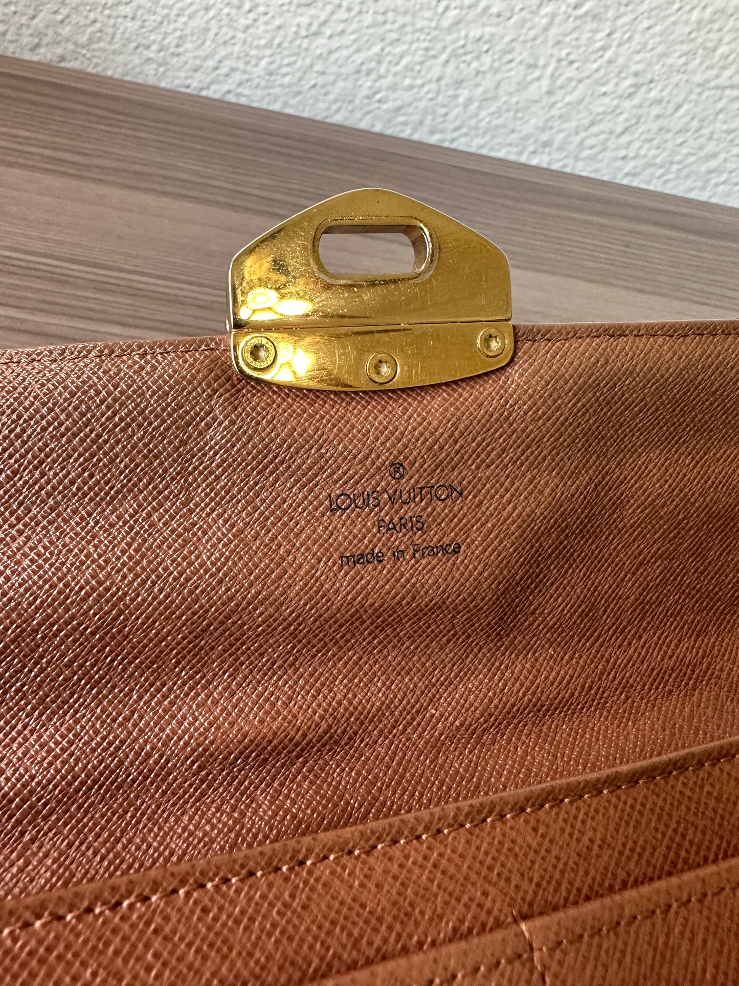Pre-owned Louis Vuitton Portefeuille Sarah Etoile Monogram Long Wallet
