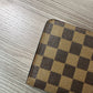 Pre-owned Authentic Louis Vuitton Porte Monnaie Zippy Damier Ebene Long Wallet