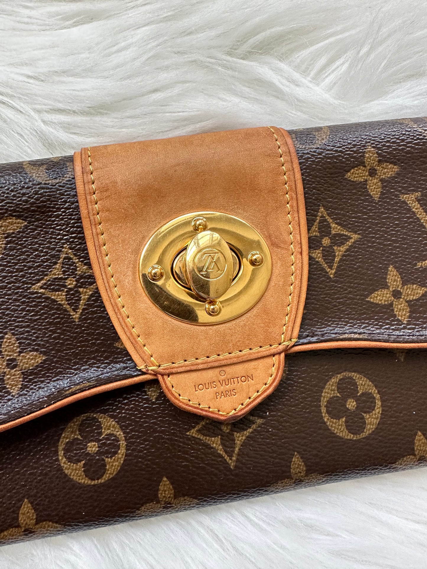 Pre-owned Authentic Louis Vuitton Boetie Monogram Long Wallet