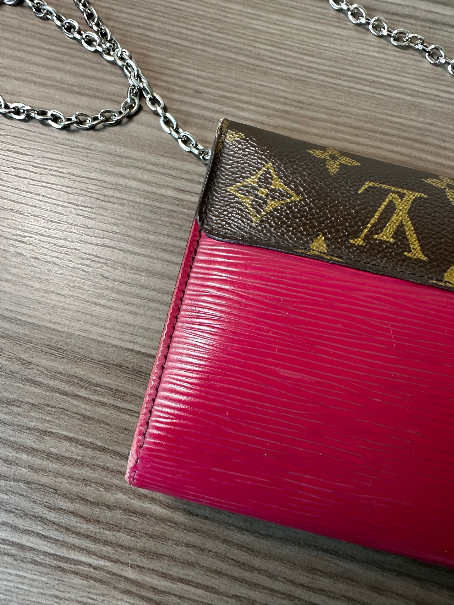 Pre-owned Louis Vuitton Portefeuille Monogram Marie Rose Initial Mark Long Wallet