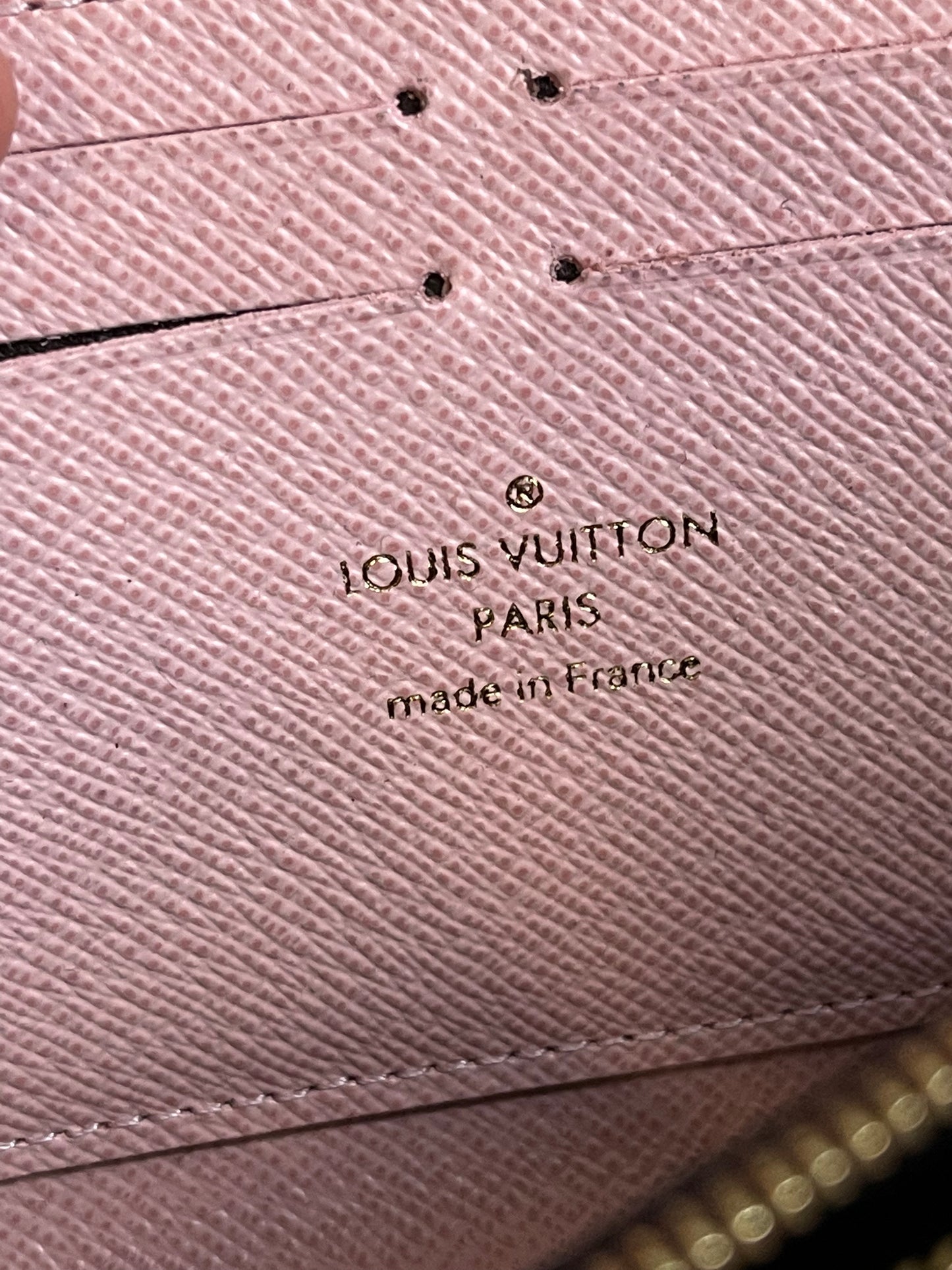 Pre-owned Louis Vuitton Clémence Rose Ballerine Monogram Wallet