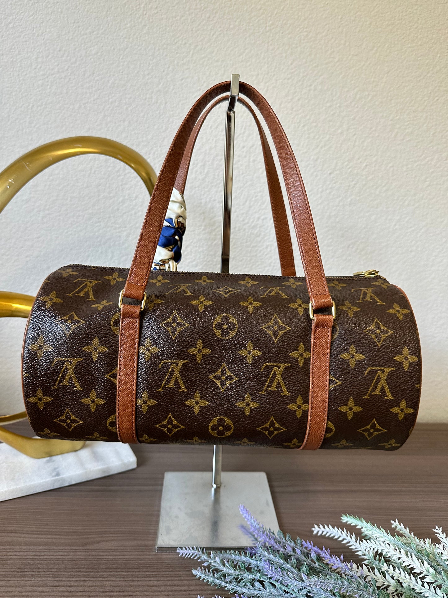 Pre-owned Vintage Authentic Louis Vuitton Papillon 30 Monogram Bag