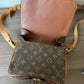 Pre-owned Louis Vuitton Cartouchiere MM Monogram Shoulder / Crossbody Bag