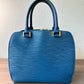 Pre-owned Louis Vuitton Pont Neuf Epi Blue Handbag