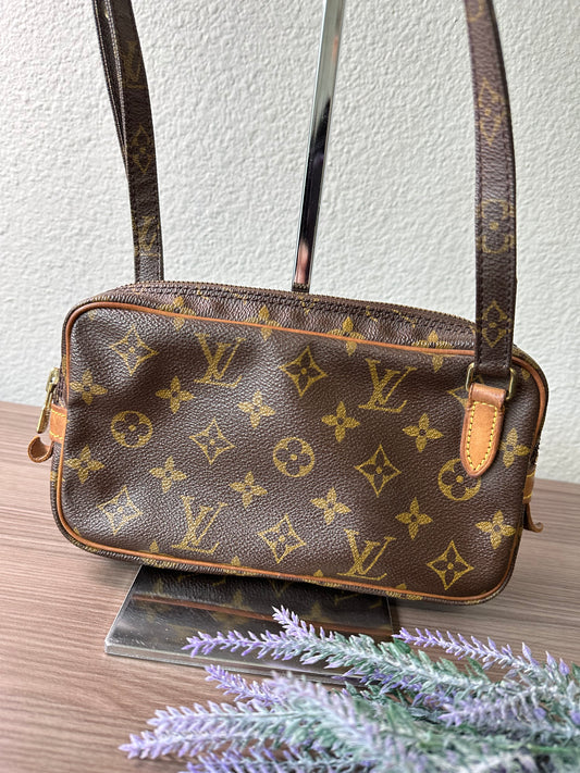 Pre-owned Authentic Louis Vuitton Marly Bandouliere Monogram Crossbody Bag