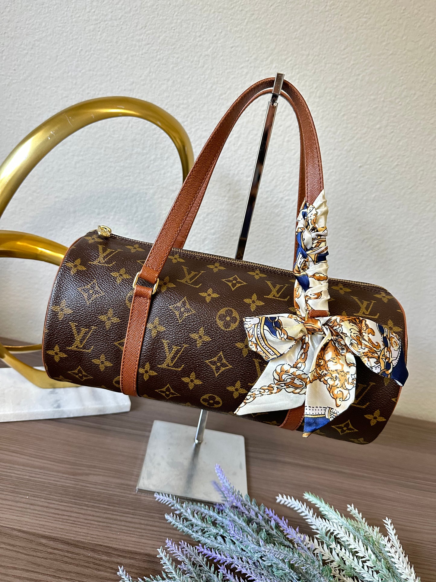 Pre-owned Vintage Authentic Louis Vuitton Papillon 30 Monogram Bag