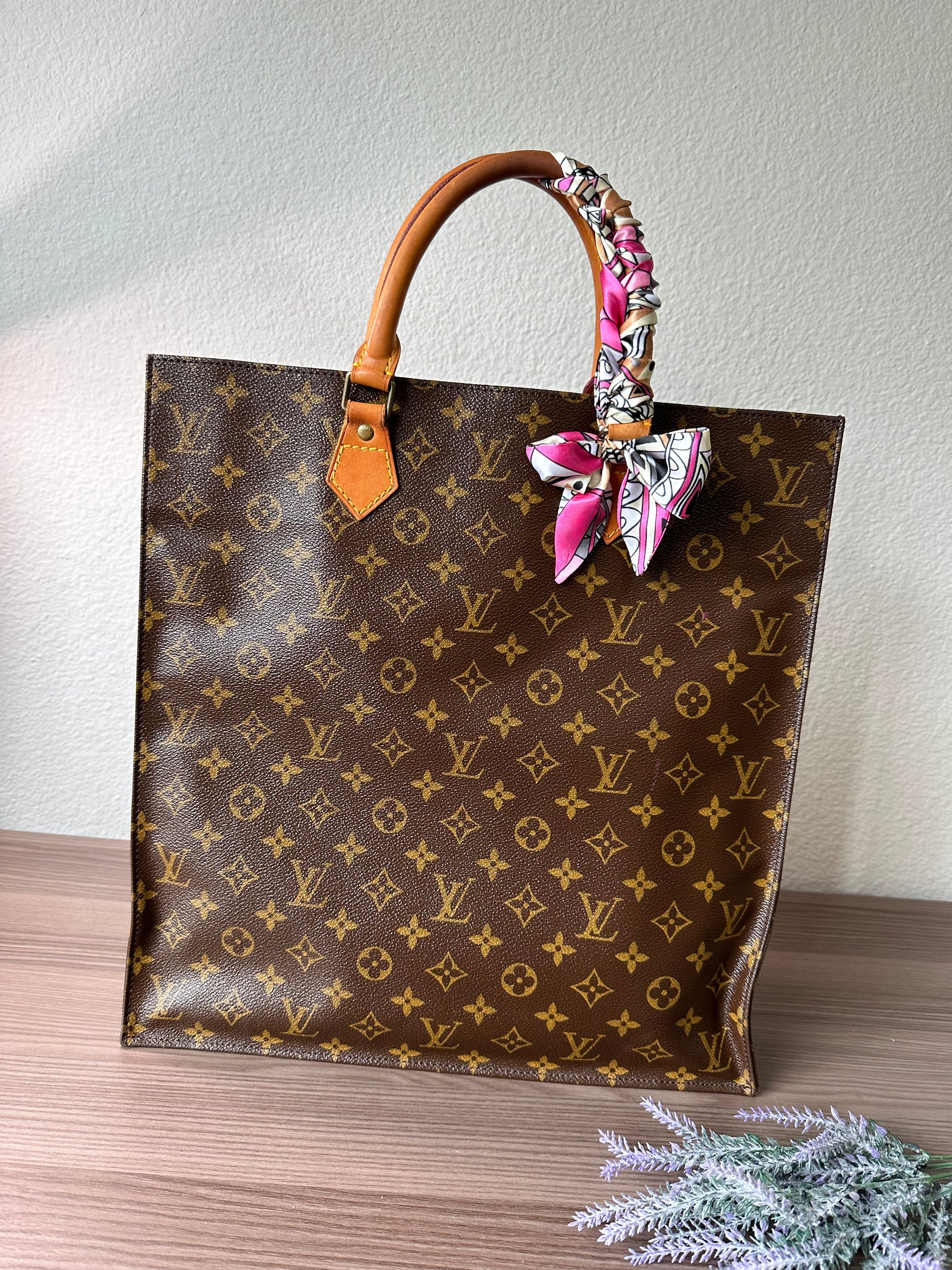 Authentic LOUIS VUITTON Sac Shopping Tote Monogram Shoulder Bag