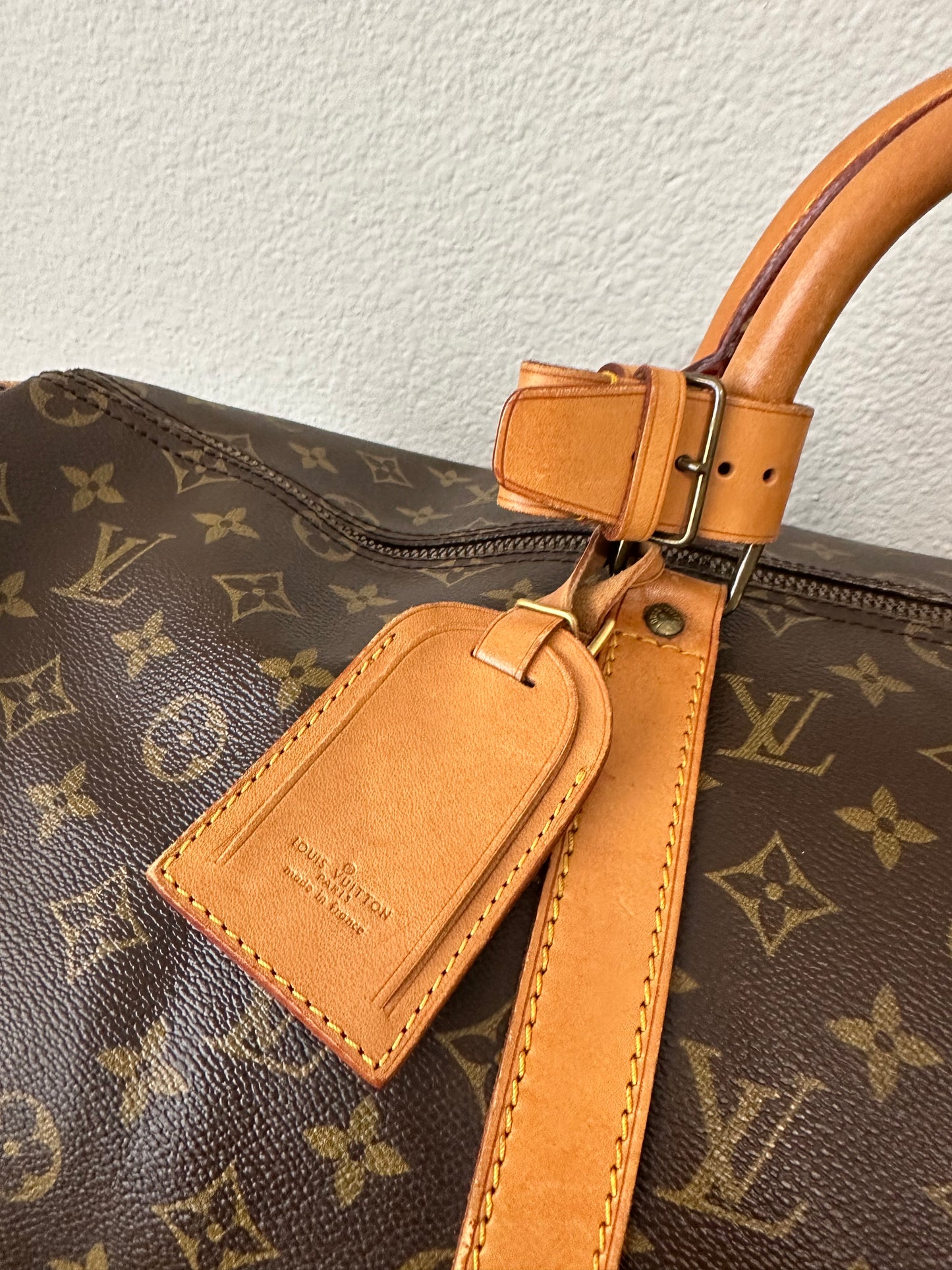 Pre-owned Louis Vuitton Keepall 50 Monogram Travel Handbag